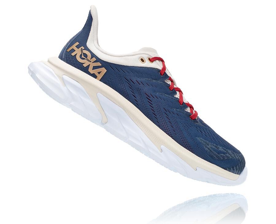 Hoka One One Løbesko Dame - Clifton Edge - Blå/Hvide - 826905RNW